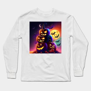 Halloween Pumpkin Long Sleeve T-Shirt